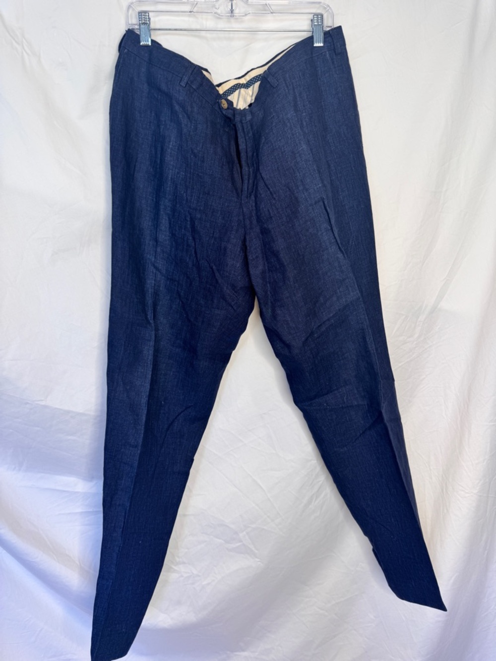 Pal Zileri Men's Navy Dress Pants - Classic Straight Fit